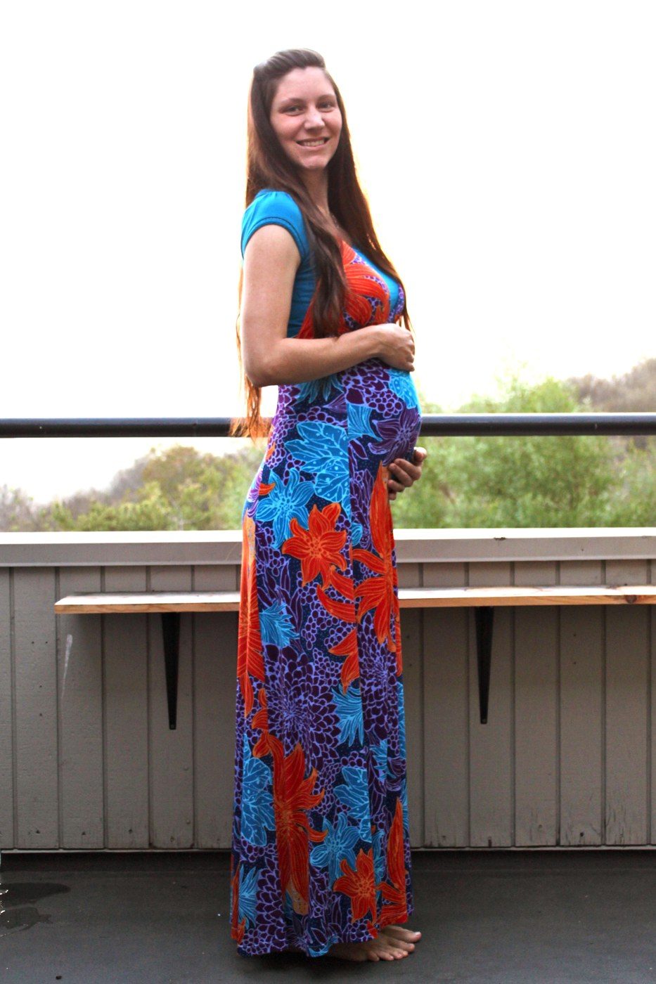 December 2012, weeks before my Older Son was born.