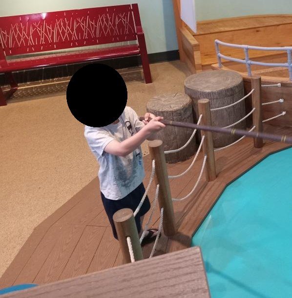 At the children's museum, May 2022.