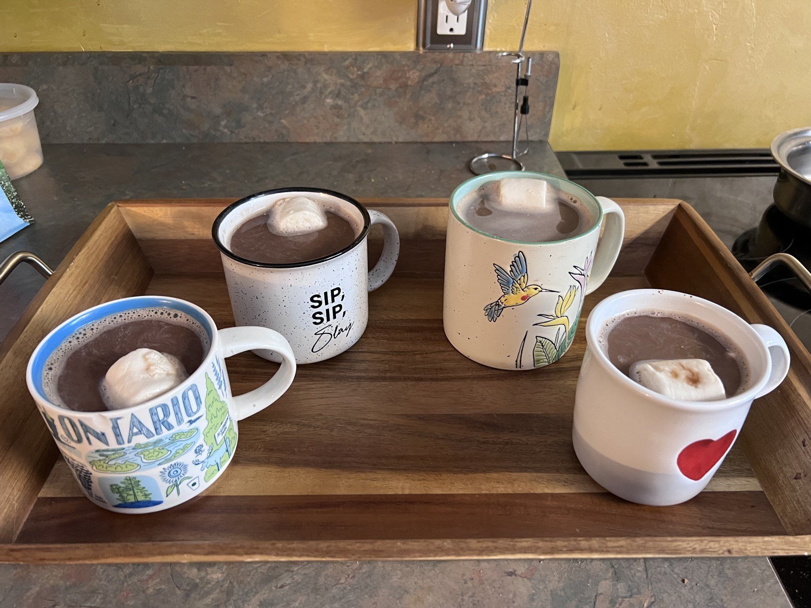 The hot chocolate break, December 2022.