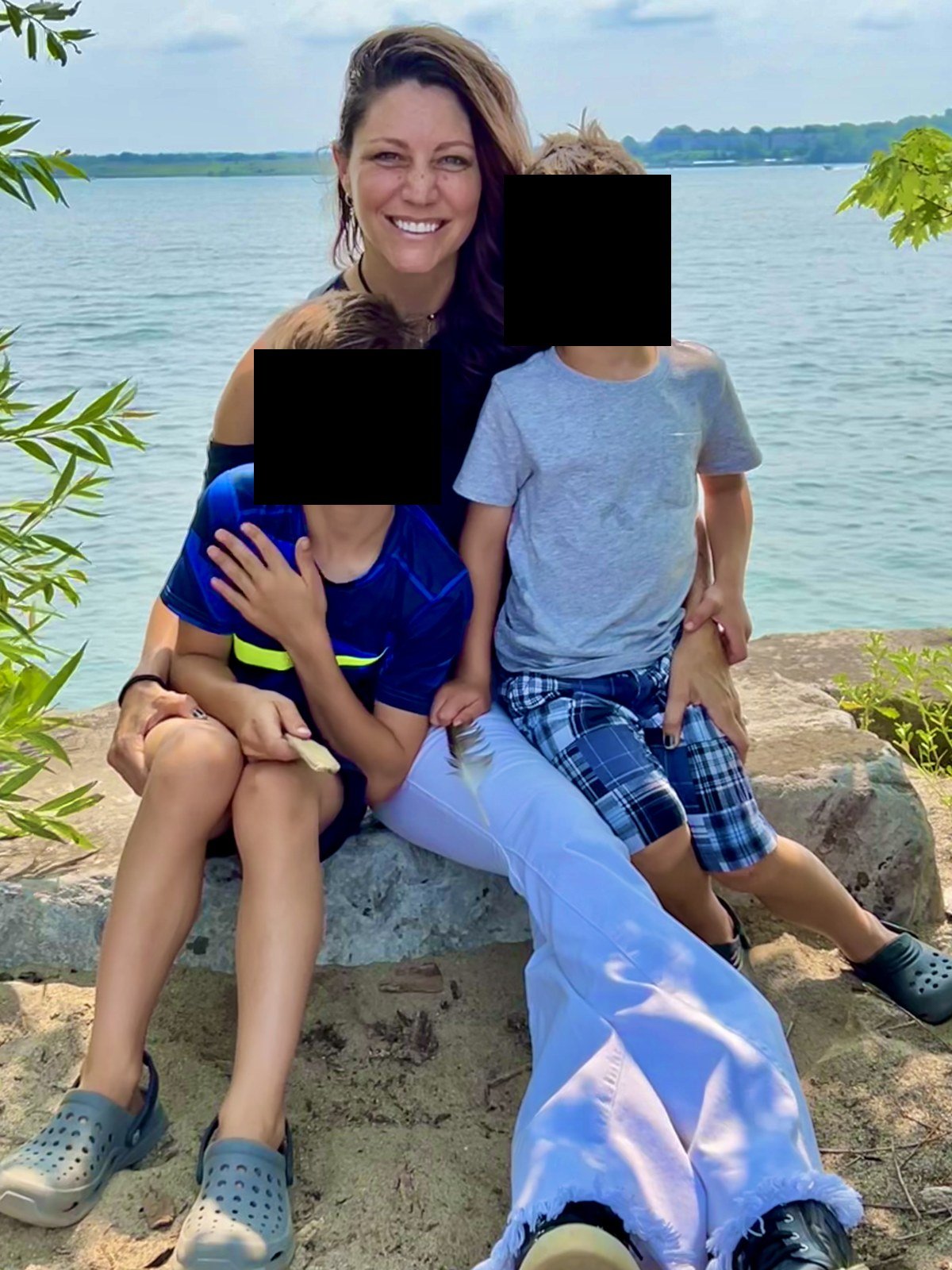 Me with my boys, July 2023.