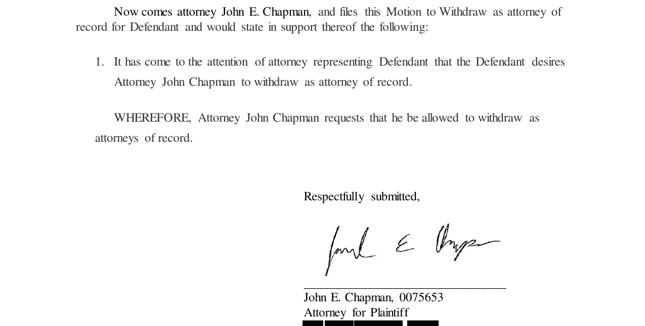 Motion to withdraw page 1